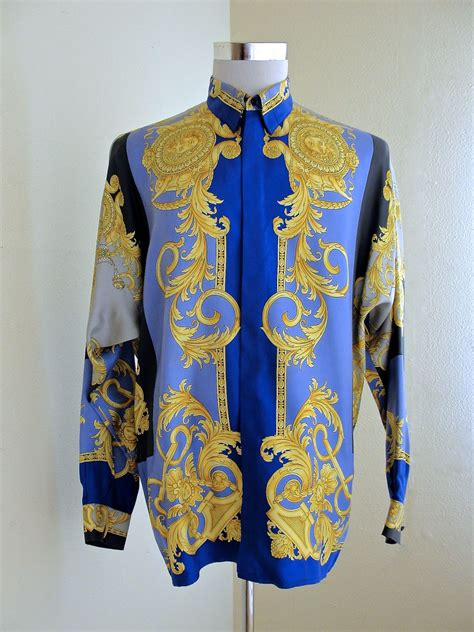 Silk Gianni Versace Shirts for Men 